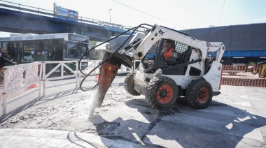 Lanús Gobierno inició las obras de pavimentación de la Avenida Hipólito Yrigoyen