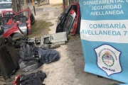 Una alerta sobre un incendio dejó al descubierto un desarmadero ilegal en Avellaneda