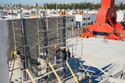 Avanza la construcción del nuevo Polideportivo Isla Maciel en Avellaneda