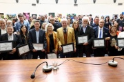 Barrueco y Ferraresi inauguraron el hall "Presidentes de la democracia"
