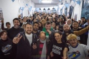 A un año de la condena de Cristina, Emmanuel Santalla y Lucia Cámpora encabezaron encuentro en Avellaneda