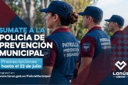 Lanús Gobierno extendió la convocatoria para sumarse a la policía de prevención municipal