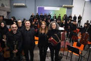 Magdalena Sierra participó de la entrega de bandoneones al Instituto Municipal de Música