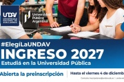 Ingreso 2027: la UNDAV abrió la inscripción a sus carreras