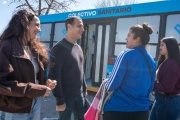 Julián Álvarez inauguró el nuevo colectivo sanitario en el Barrio Villa Independencia