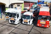 Más de 200 camioneros cortaron el tránsito en Avellaneda y apuntaron contra las fotomultas