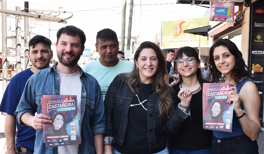 Manuela Castañeira recorrió Solano y llamó a votar por una alternativa anticapitalista