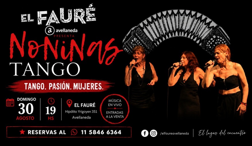 NoNiNas Tango vuelve a escena en Avellaneda con un homenaje a Astor Piazzolla